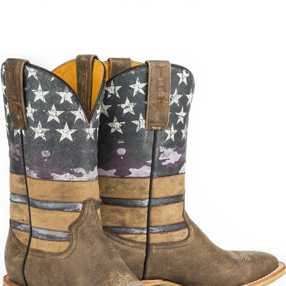 Starry Camouflage Cowboy Boots